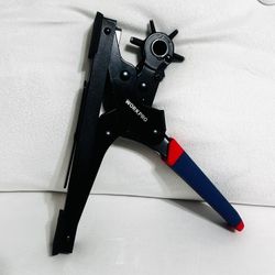 Desktop Leather Hole Punch Set