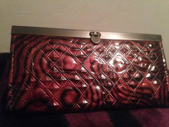 Black and red wallet