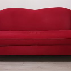 Ethan Allen 74" Red Sofa