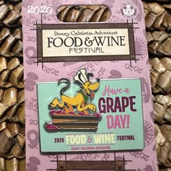New Disney Have a Grape Day Pluto Food Wine Festival 2020 LE 2000 DCA