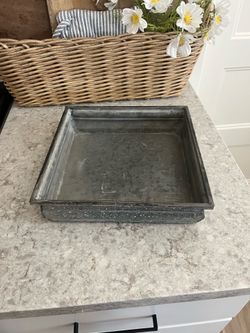 Galvanized Decor tray $10
