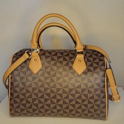 Brown Handbag with Wallet 