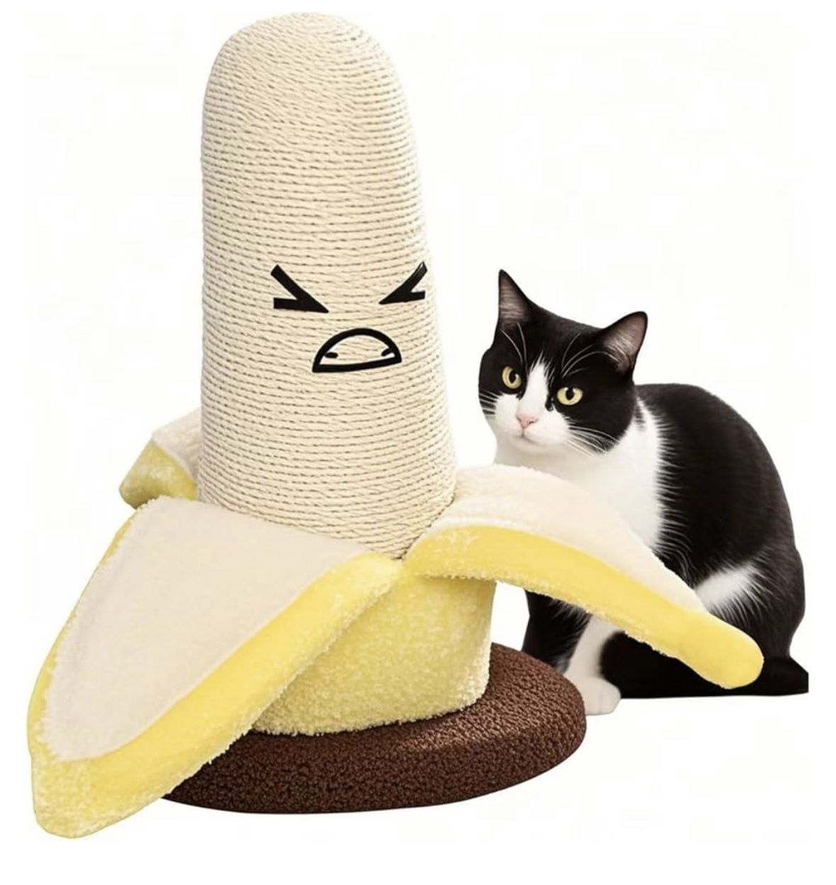 Ciynomo Cat Scratching Post, Cat Scratcher Natural Sisal Cat Scratching Board - Scratch-Resistant & Flake-Free, ClYNOMO