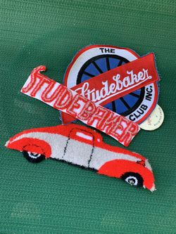 Studebaker Vehicle Coat Drivers Club Patch Button Collectible Lot