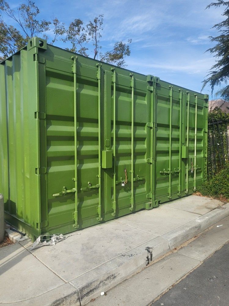 20 Ft Containers For Sale Newely Paint, Both Comes With Wind Turbine Exhaust Fan