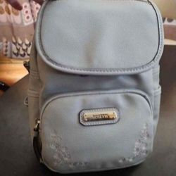 New Rosetti Embroidered Hydro Blue Tinley 10.5" Backpack Purse