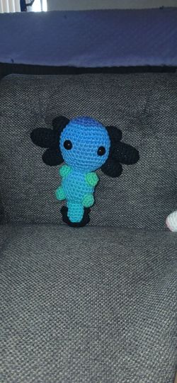 Handmade Crochet Axolotl Amigurumi Plush