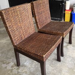 Hardwood Pier 1 Imports Chair - Set of Two