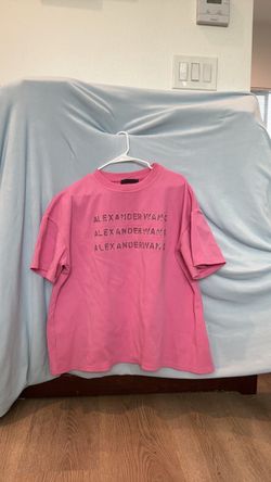 Alexander Wang Pink Logo T-Shirt