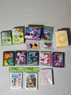 Pokemon Deck Sleeves + Boxes