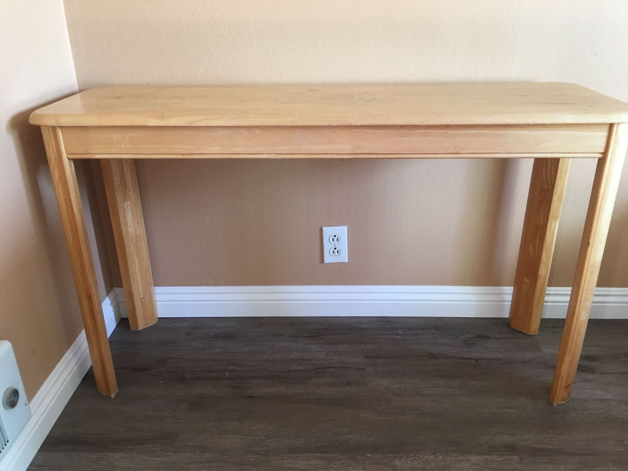 Solid Oak Console Table