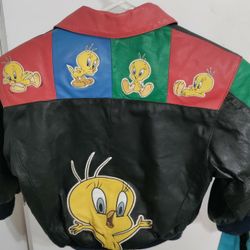 Tweety Bird Leather Jacket 