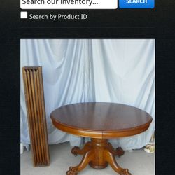 Antique Tiger Oak Table 