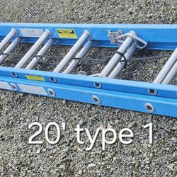 20' Werner fiberglass ladder-type 1