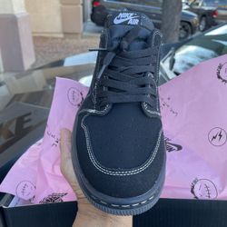 Jordan 1 Retro Low OG SP Travis Scott black phantom  SIZE 8