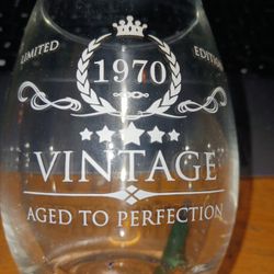 Stemless Wine Glass "1970" 
