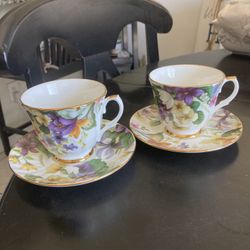 Teacups And Saucers $14.00 Each