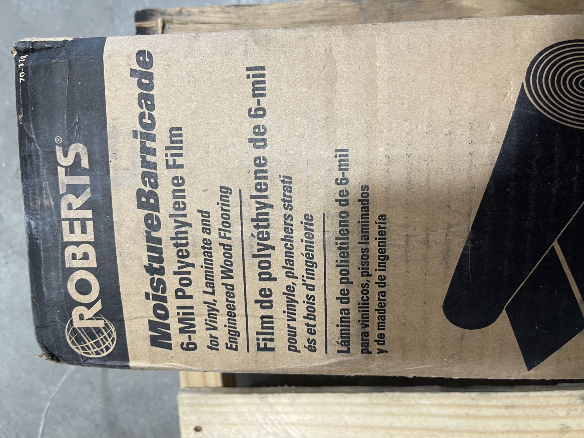 Robert’s moisture barricade polyethylene film