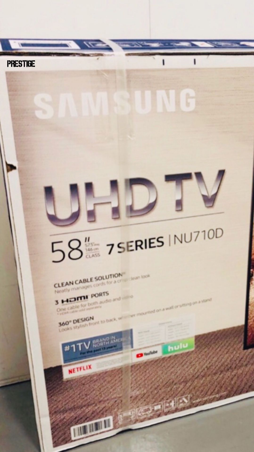 SAMSUNG UN58NU710D 58” 4K UHD HDR LED SMART TV 2160P