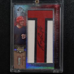 2007 SP Authentic By the Letter Rookie Signatures 71/75 Kory Casto #139 Auto 3bs