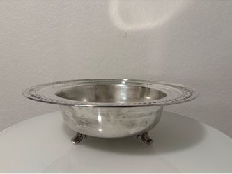 Large Silverplate Footed Bowl