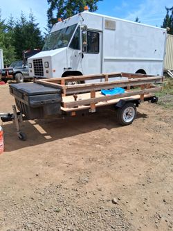 Tilt for storage 4x8 Harbour Freight Cargo trailer