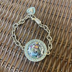 Tarina Tarantino Queen Alice Chain Bracelet With Crystals- New