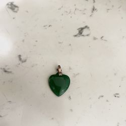 Green Heart Pendant PICK UP TODAY 