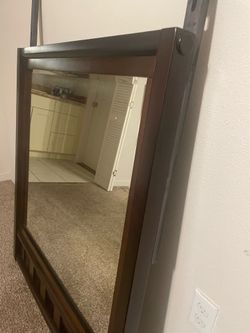 Dark Brown Decorative Mirror