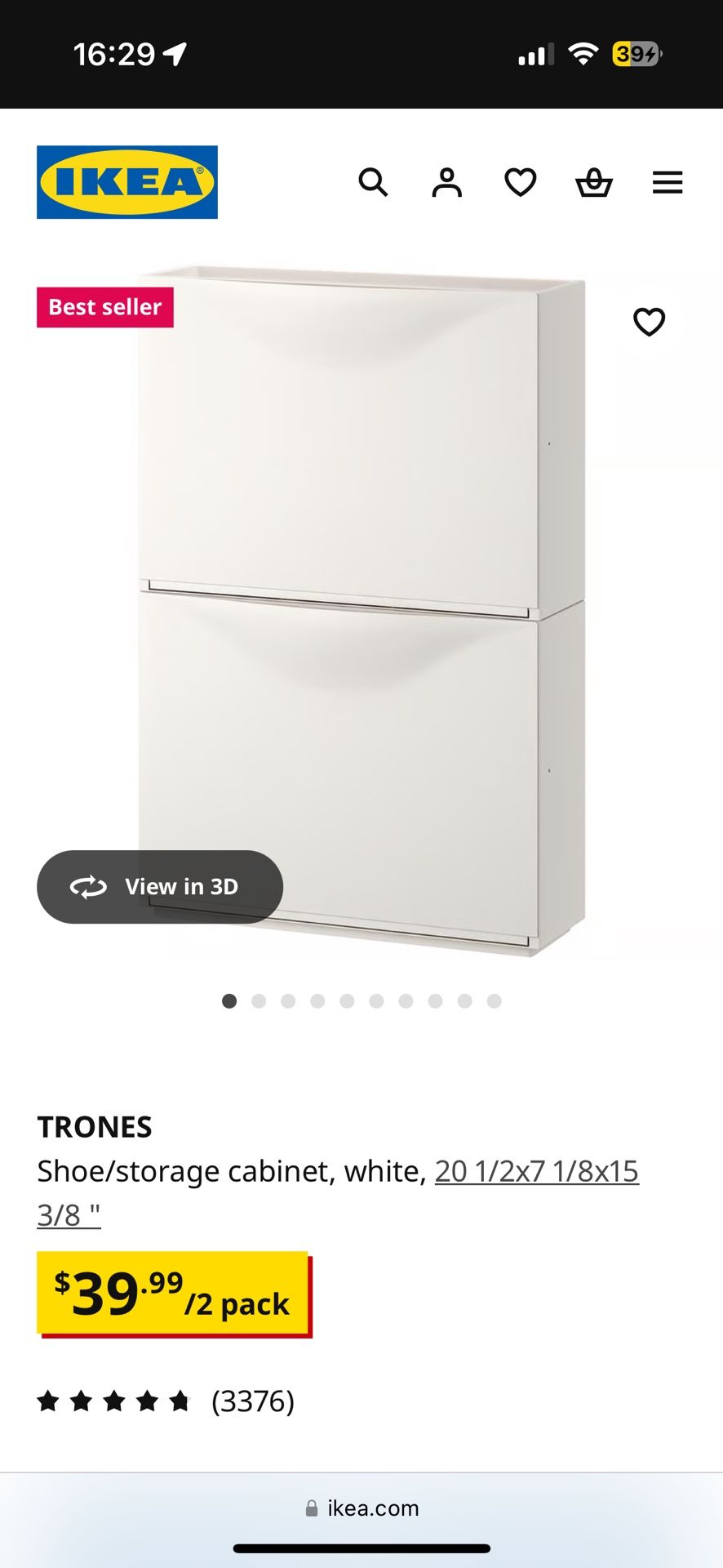 TRONES IKEA Storage Container ( New )
