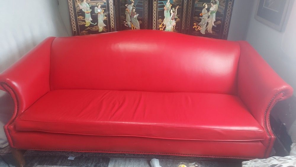 Red Vintage Couch