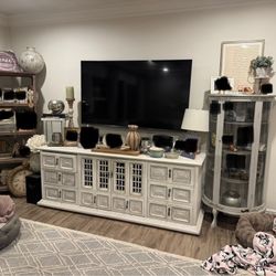 TV Stand Rustic Dresser Mueble 