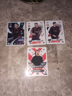 Topps Match Attax Bayer Leverkusen Card Lot x4