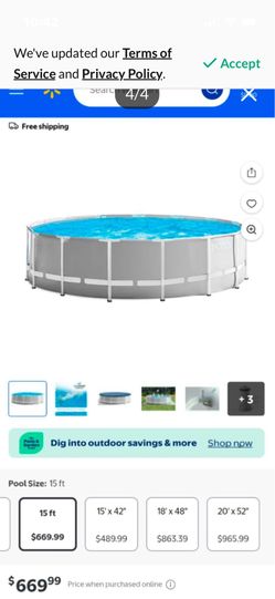Swimming Pool 4’ 16’ $199.