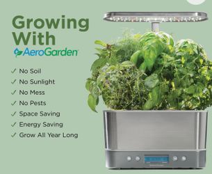 AeroGarden Harvest Elite Stainless Steel