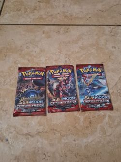 Sun and Moon Crimson Invasion Booster packs