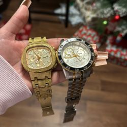 Invicta Watches (SOLD SEPARATELY) 1 Gold, 1 Silver 