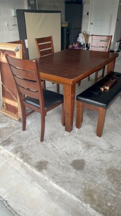 Dining Table with Center Leaf