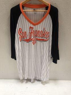 San Francisco Giants New Era Women’s T-Shirt 3/4 Sleeve Size 2X