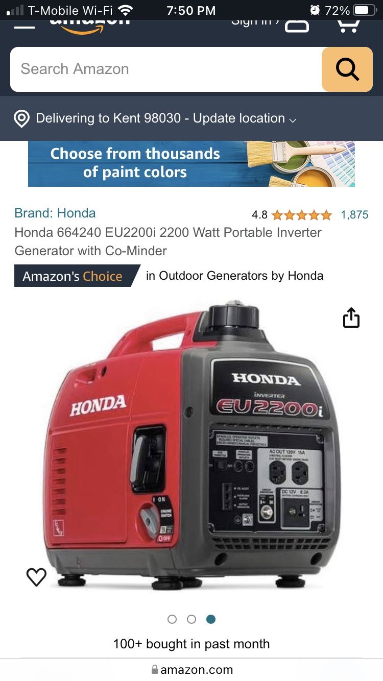 Honda 22000i Generator 