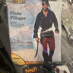 Pirate Costume Size Large