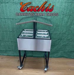 Nuevo Carro Para Las Salsa Con 6 Charolas Para Condimentos