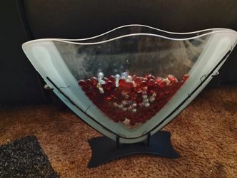 Unique Vase With Glass Beads