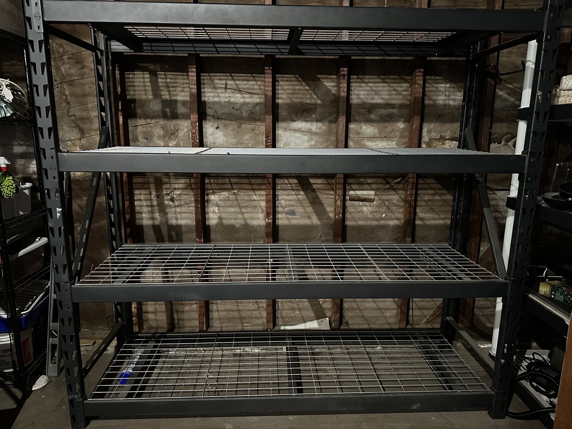 Sturdy Metal Shelving Unit