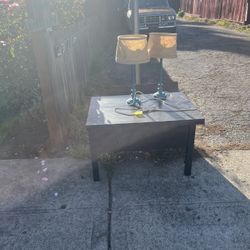 Free Coffee Table And Lamps