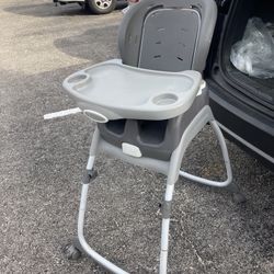High Chair $20 With Wheels 