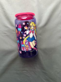 Sailor Moon 16oz Glass Cup