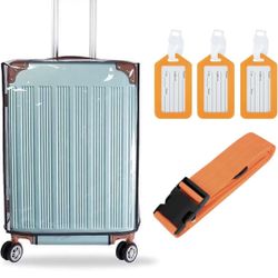 Suit Case Tags Straps And Cover 20 Inch 