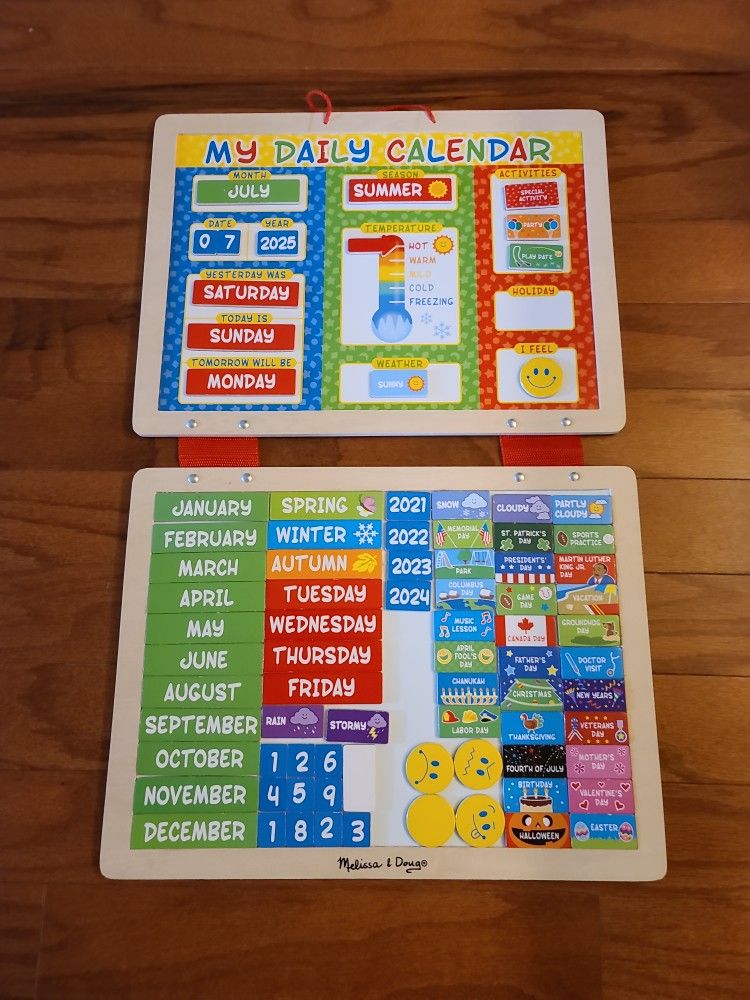 Melissa & Doug Wooden Calander