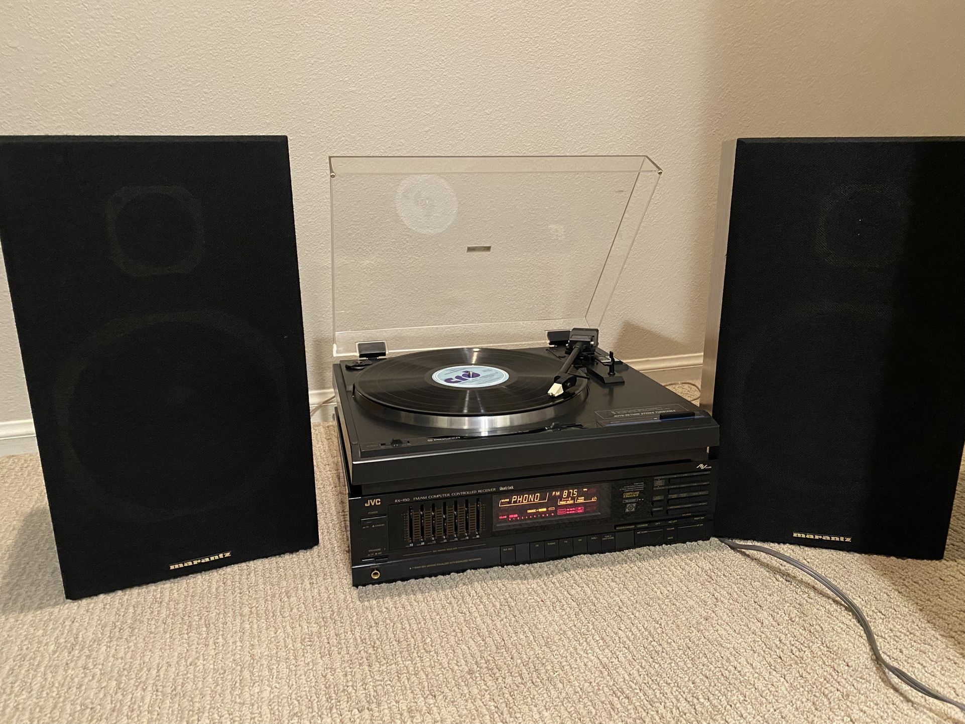 Japanese vintage turntable amplifier speakers